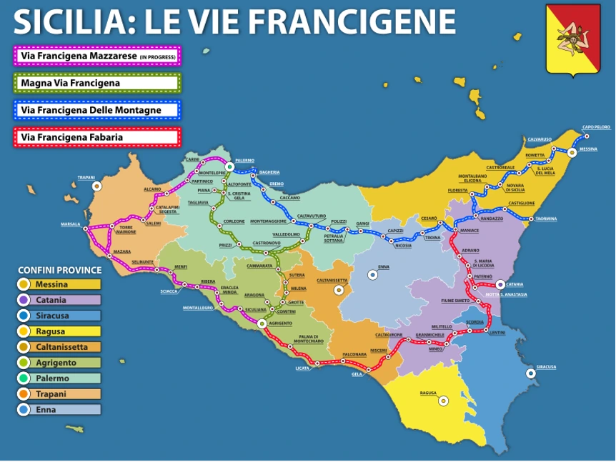 Viaggio alla scoperta delle Vie Francigene della Sicilia